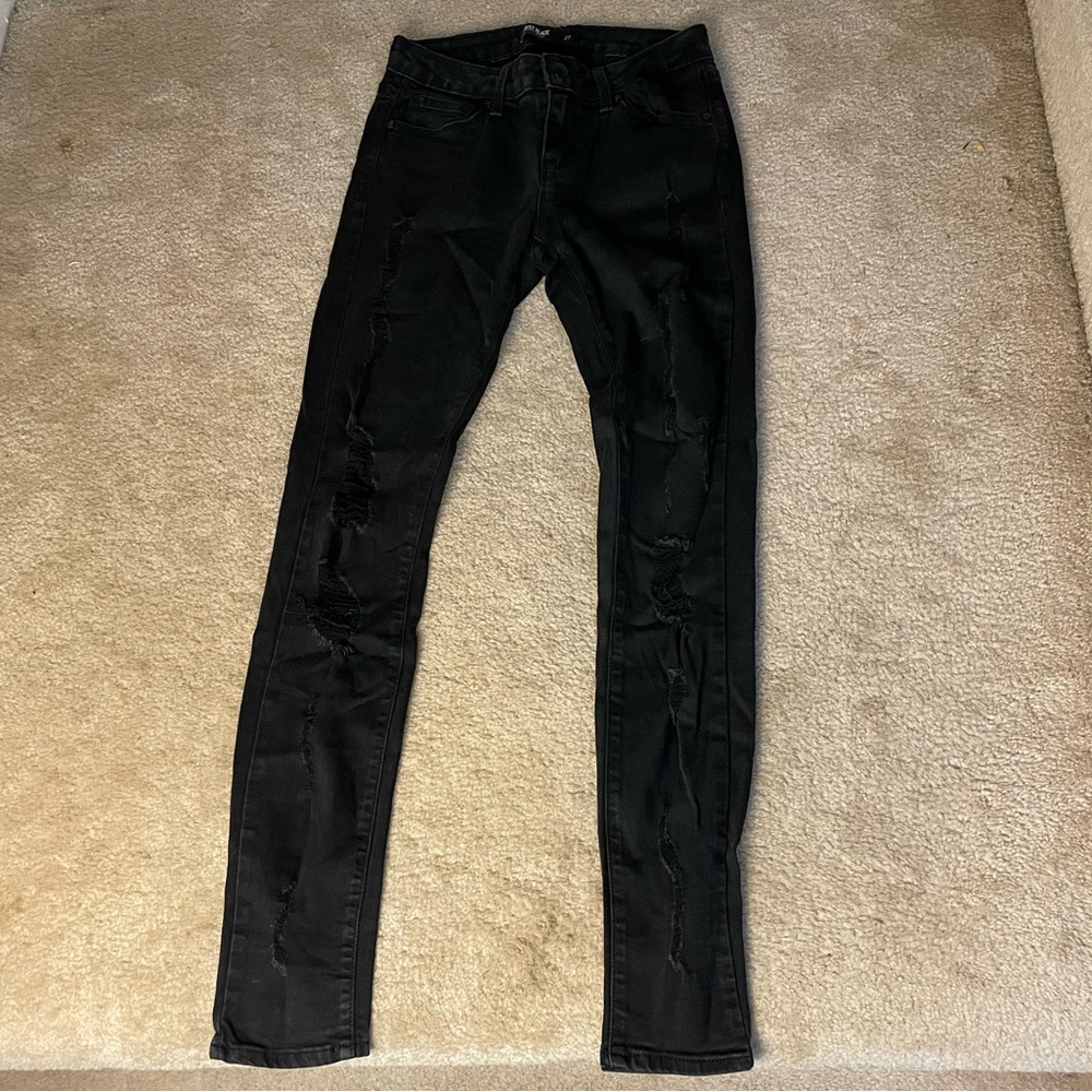 Ripped Black Jeans - US 27
